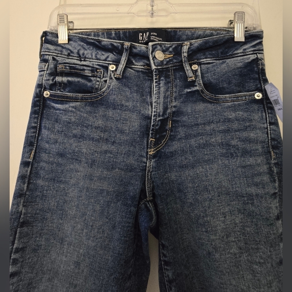 GAP Blue Skinny Jeans with Distressed Details - Picture 4 of 8
